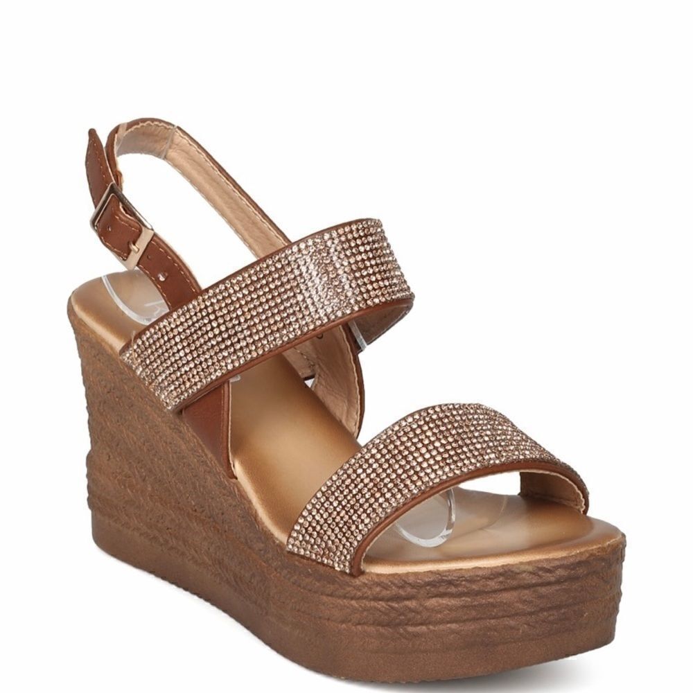 💥Refresh Rhinestone Embellished Wedge Sandals - Picture 8 of 12